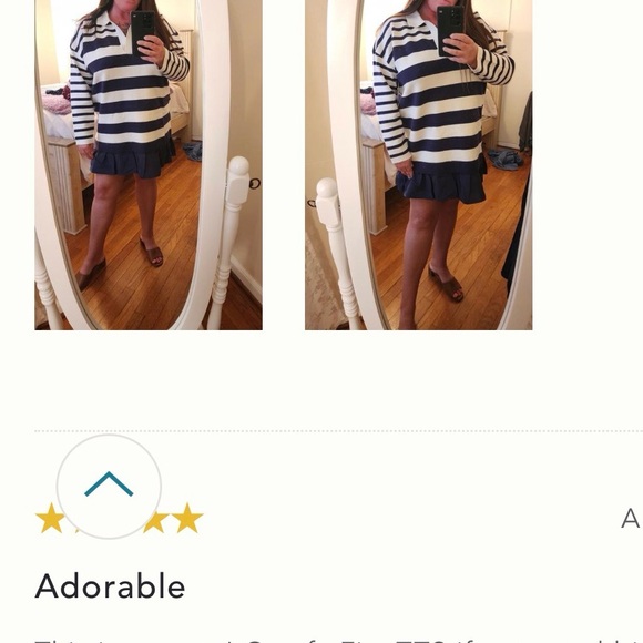 NWT Anthropologie Maeve Size Large Twofer Polo Mini Sweater Dress MSRP $188 - Picture 3 of 11